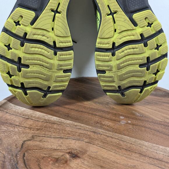 Brooks Ghost 14 Neon Yellow Mens Green Size 10 Low Top Running Shoes 1003691D770 main image 5